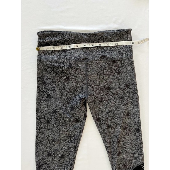Lorna Jane Sophia Core Floral Print Leggings Gray/Black Size S - Picture 6 of 7